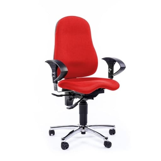 Roter Topstar Sitness 10 mit gepolsterter Rückenlehne
