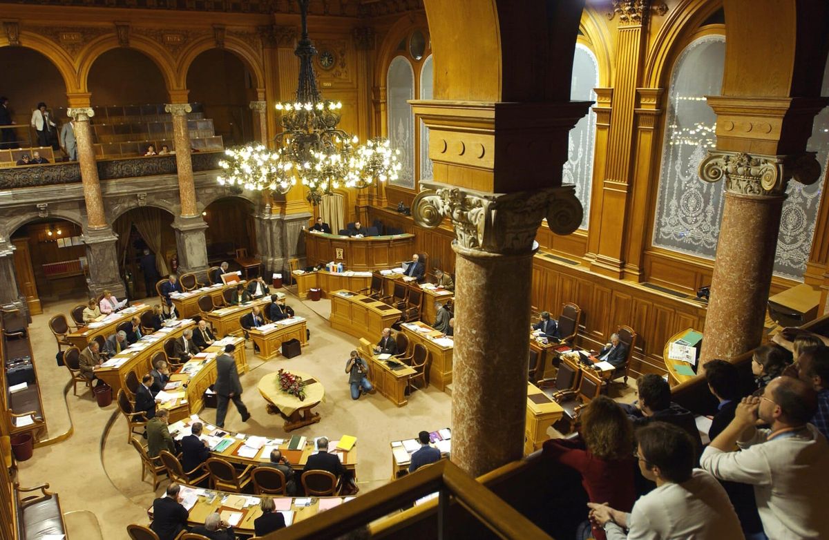 Der Ständeratssaal während einer früheren Sitzung. Archivaufnahme der Parlamentsdienste.