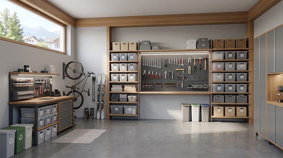 Garage organisieren Ideen - Thumbnail für Garage organisieren: Praktische Ideen für mehr Ordnung