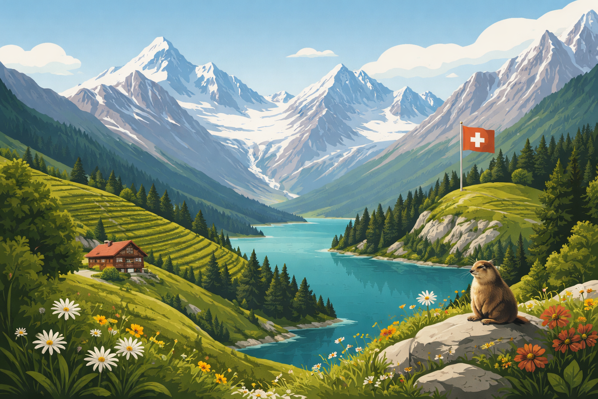 Wallis Natur Berge Schweiz