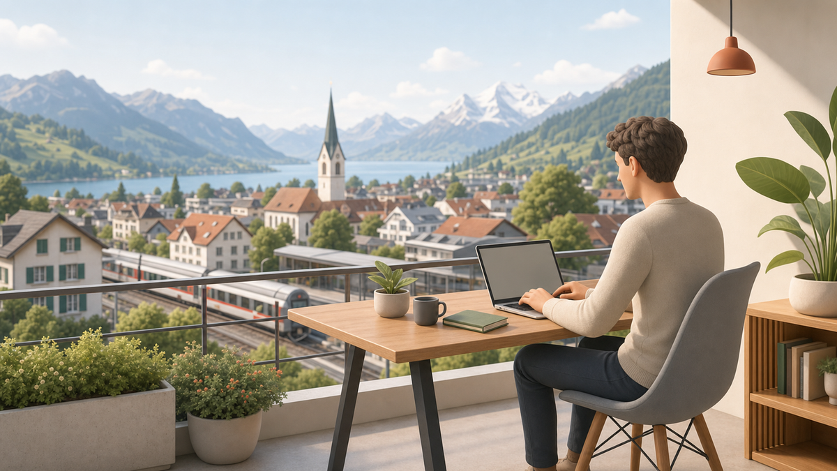 Symbolbild zum Thema remote work schweiz