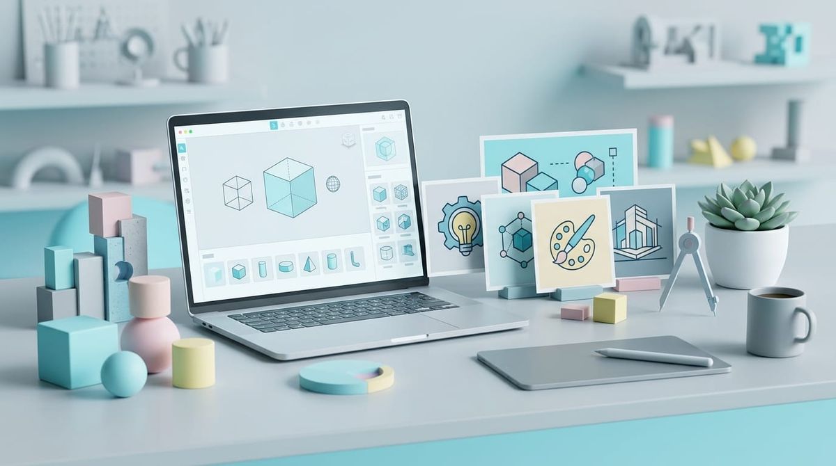 3D Assets Pinterest Webdesign - Thumbnail für Warum kostenlose 3D Assets für Pinterest und Webdesign so nützlich sind