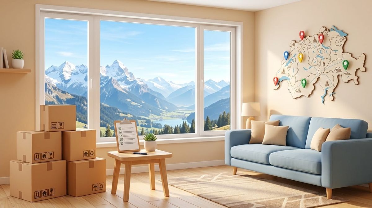 Umzug Schweiz Checkliste - Thumbnail für Umzug in der Schweiz planen: Welche Checkliste wirklich hilft