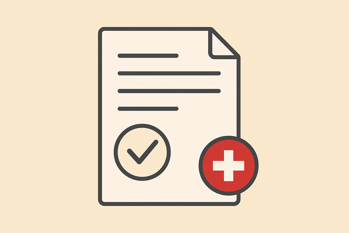 Bestätigung, Dokument, Gesundheit, Schweiz