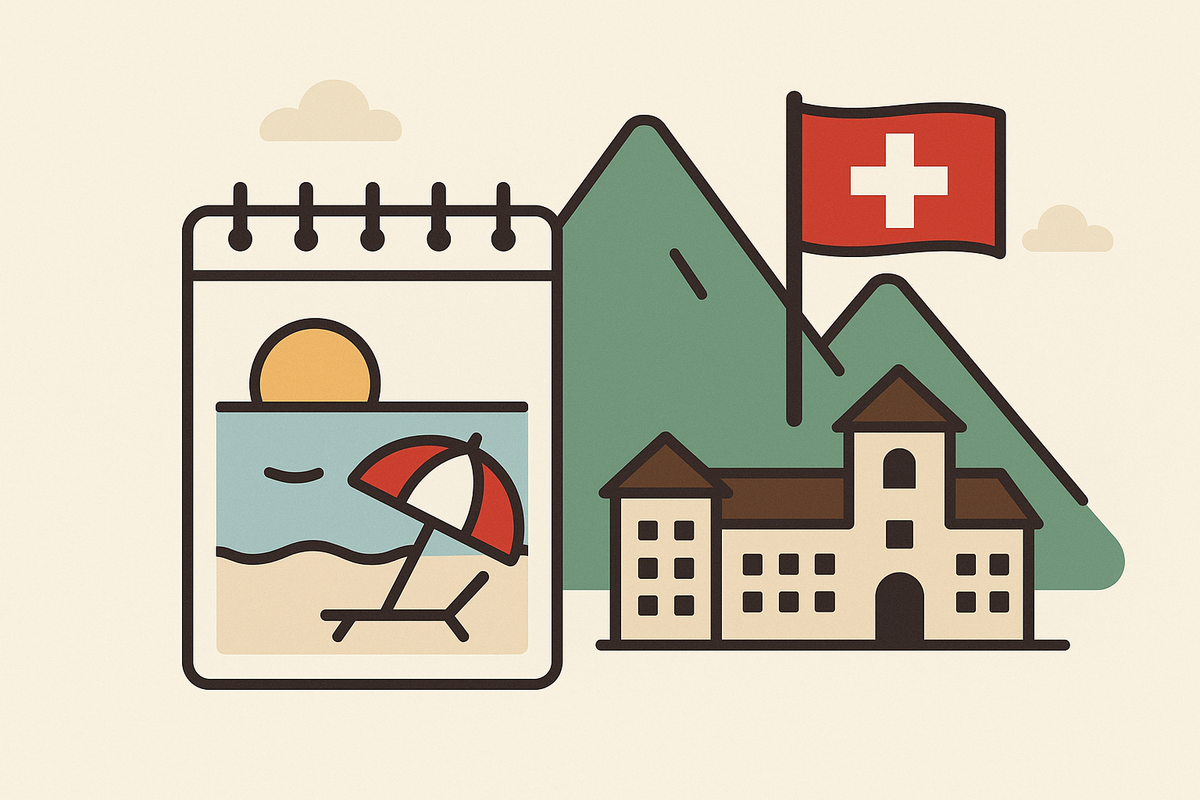 Schweizer Ferien mit Strand und Bergen