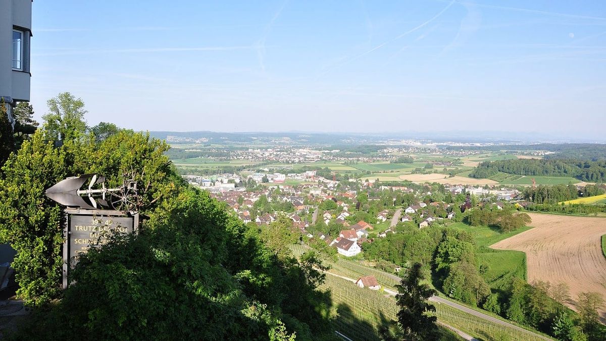 Ackerflächen und Siedlungen im Zürcher Unterland