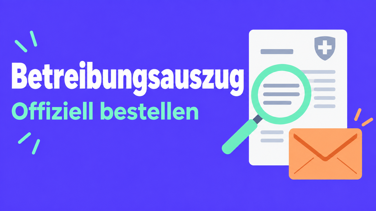 Flache 2D-Illustration mit Registerdokument, Lupe und Briefumschlag.
