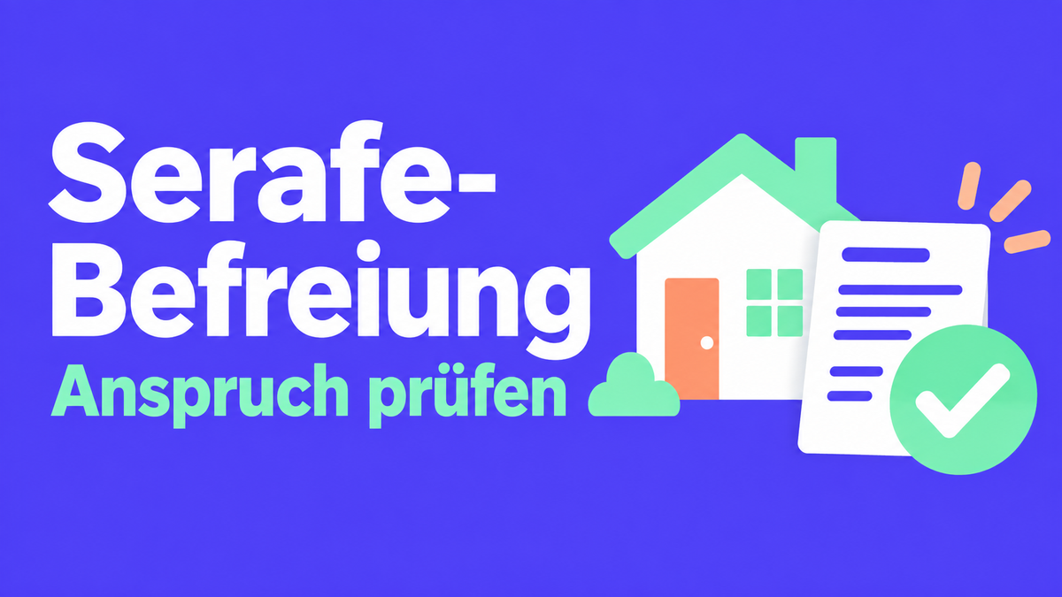 Flache Illustration eines Haushalts und einer Rechnung mit Bestätigungshaken.