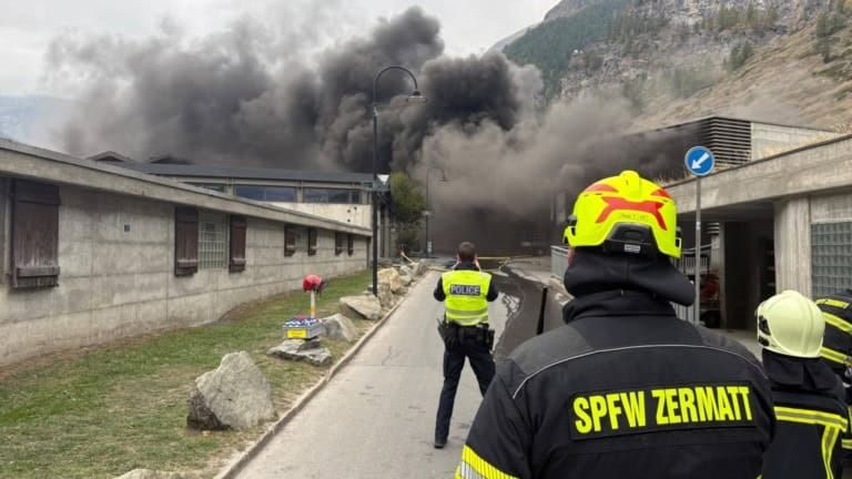 Zermatt : incendie dans un garage automobile