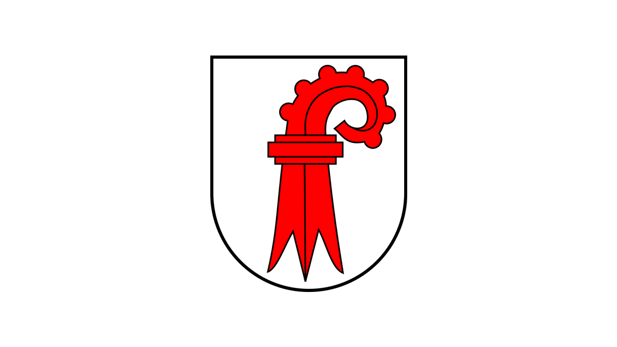 Wappen Kanton Basel-Landschaft auf weissem Hintergrund