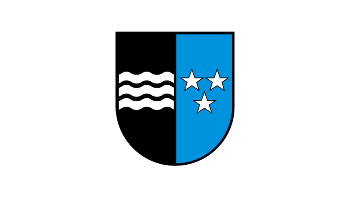 Wappen Kanton Aargau auf weissem Hintergrund
