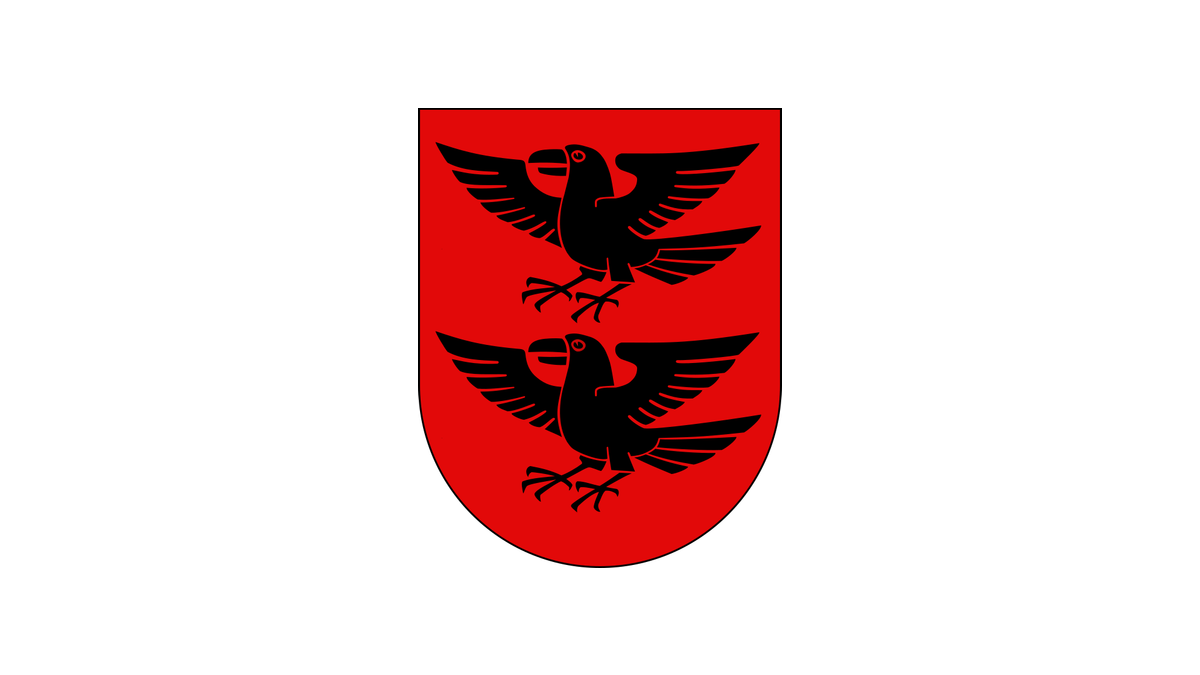 Wappen Einsiedeln auf weissem Hintergrund