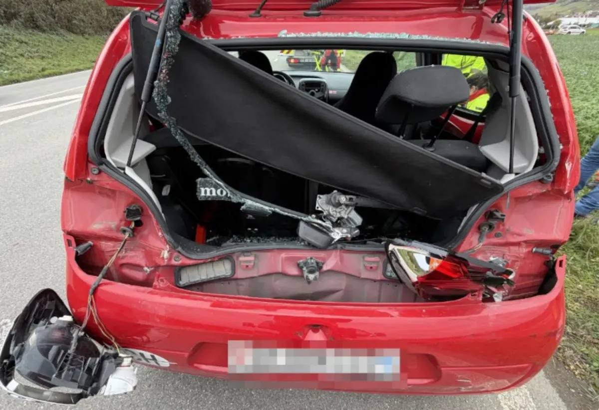 Beringen: Zwei Personen nach Auffahrkollision verletzt