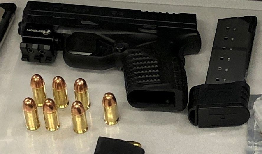 Prosecutors said Solano County Sheriff's deputies found this .45-caliber pistol in Jacob Harding-Abeyta's bedroom during a search last year. Photo: U.S. Attorney's Office for the Eastern District of California.