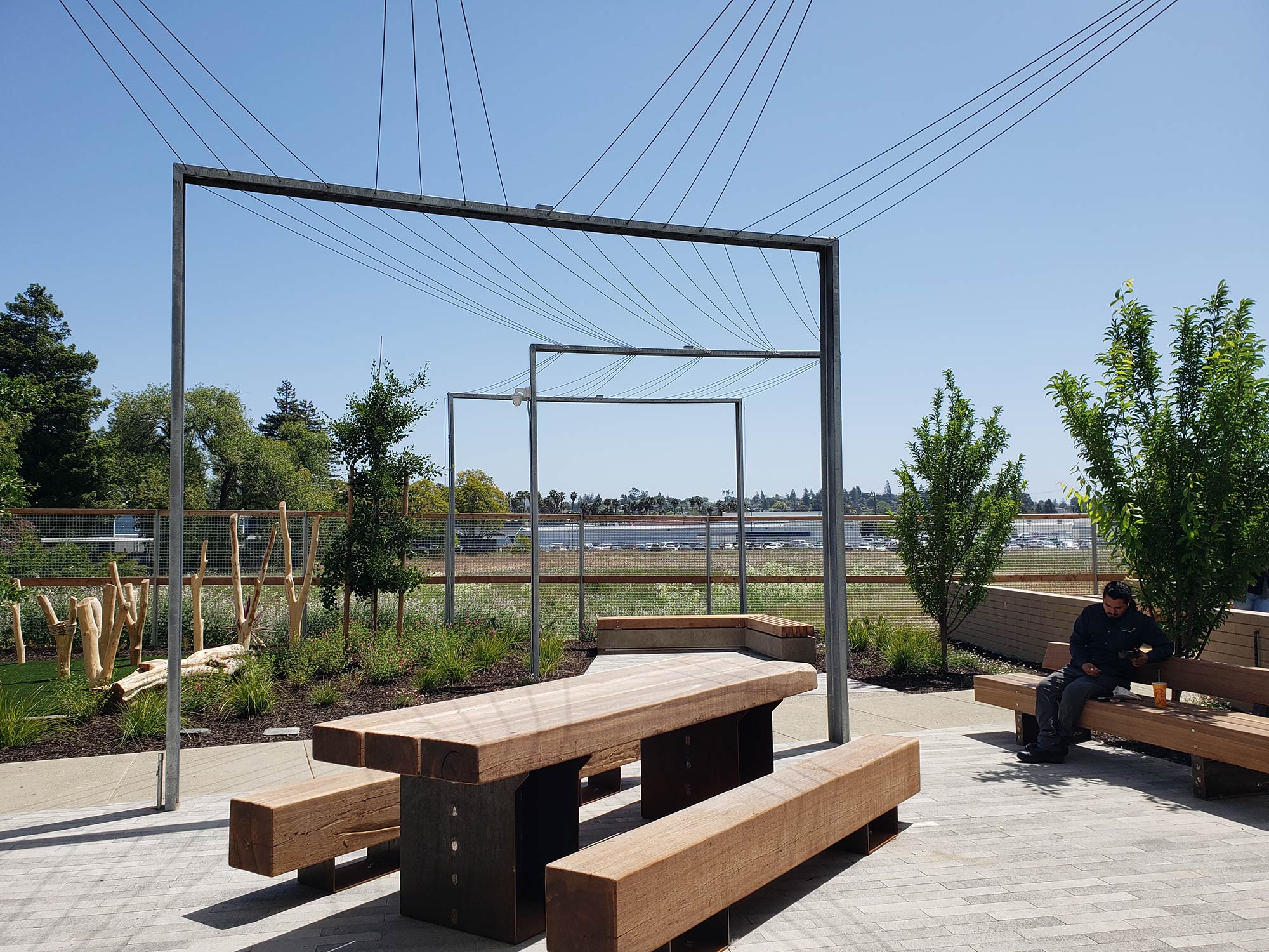 The courtyard in Blue Oak Landing. 