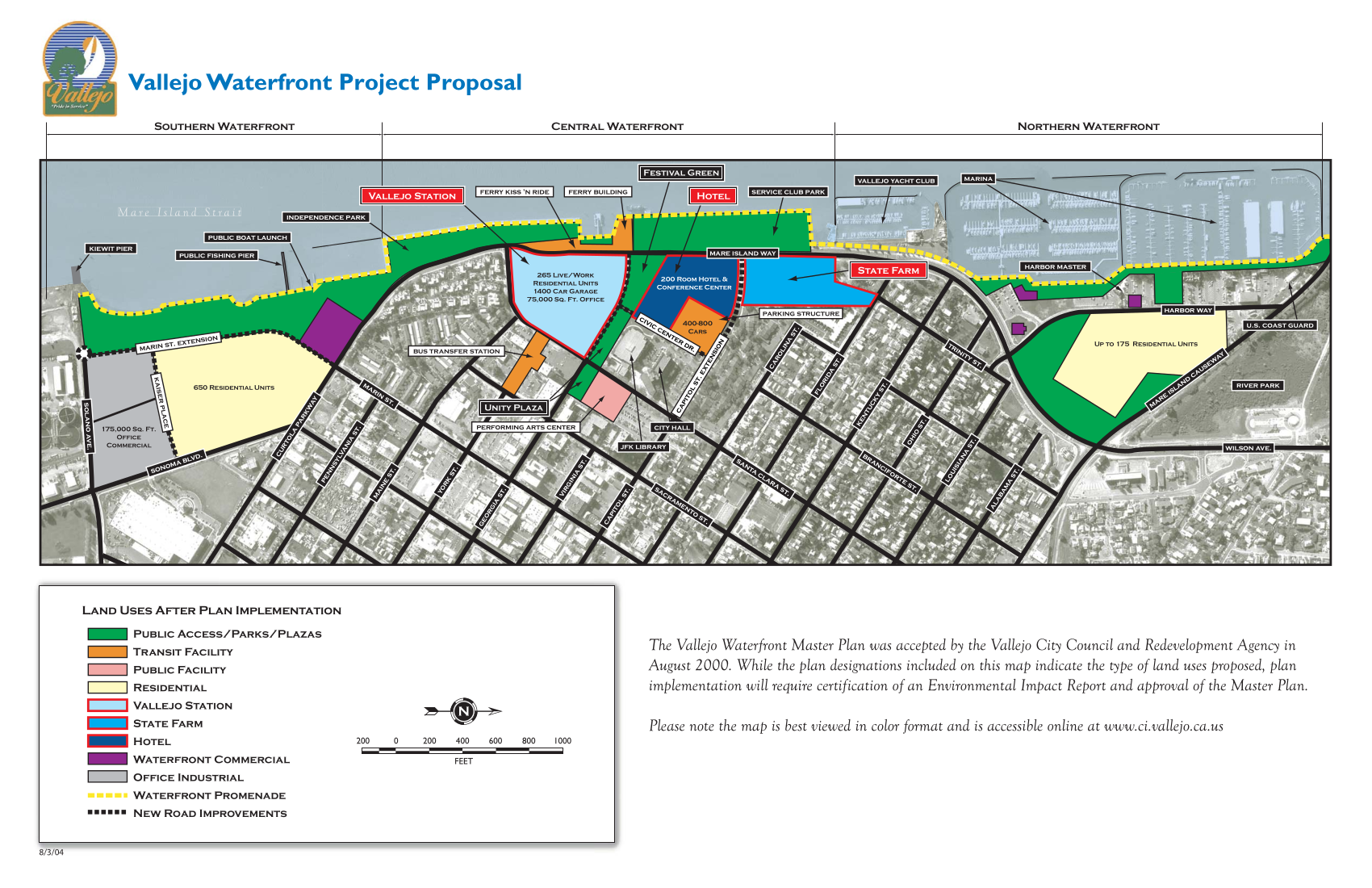 Vallejo Waterfront Project Proposal from 2000