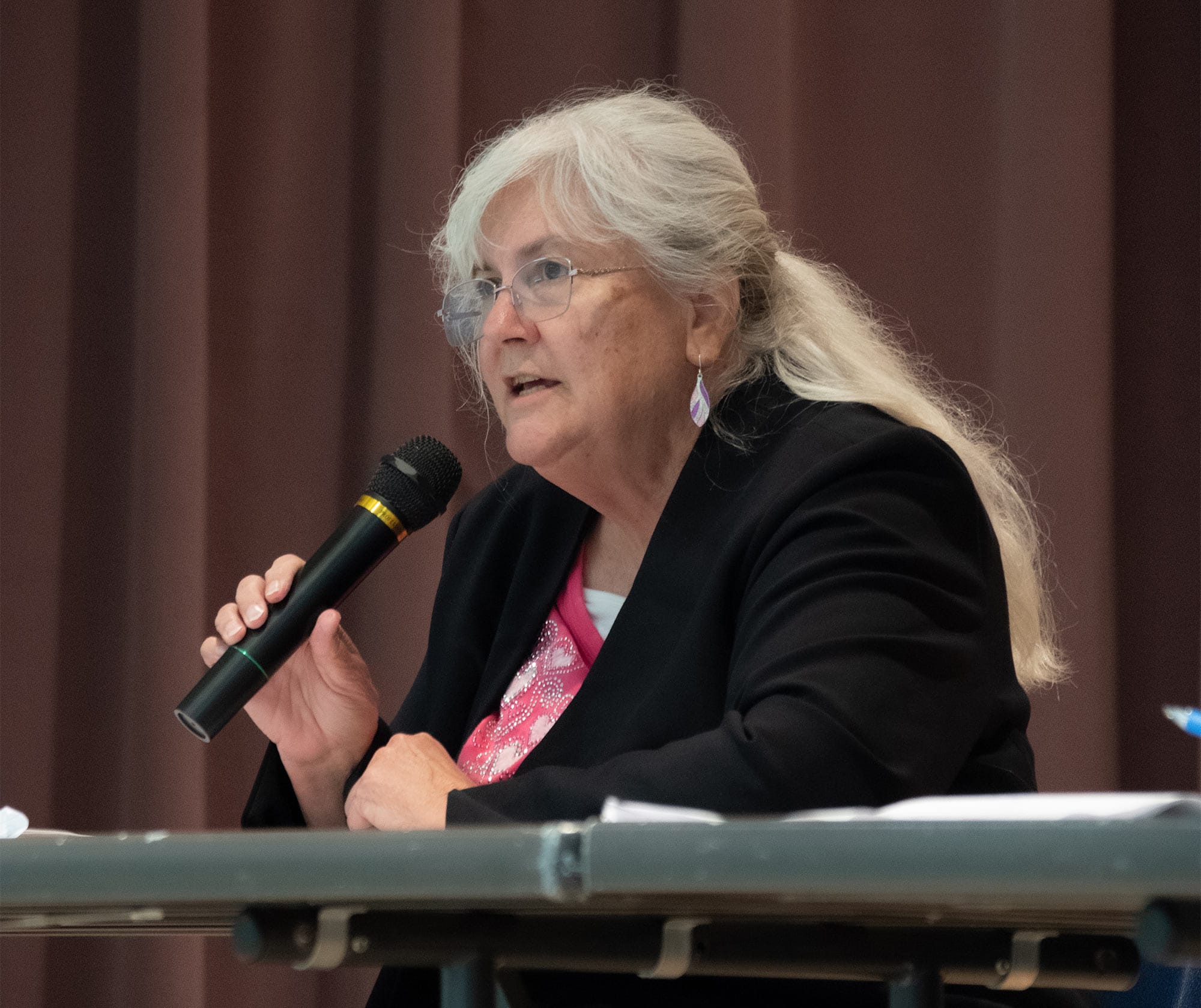 Solano County Supervisor Monica Brown speaks during a campaign forum on Jan. 10.