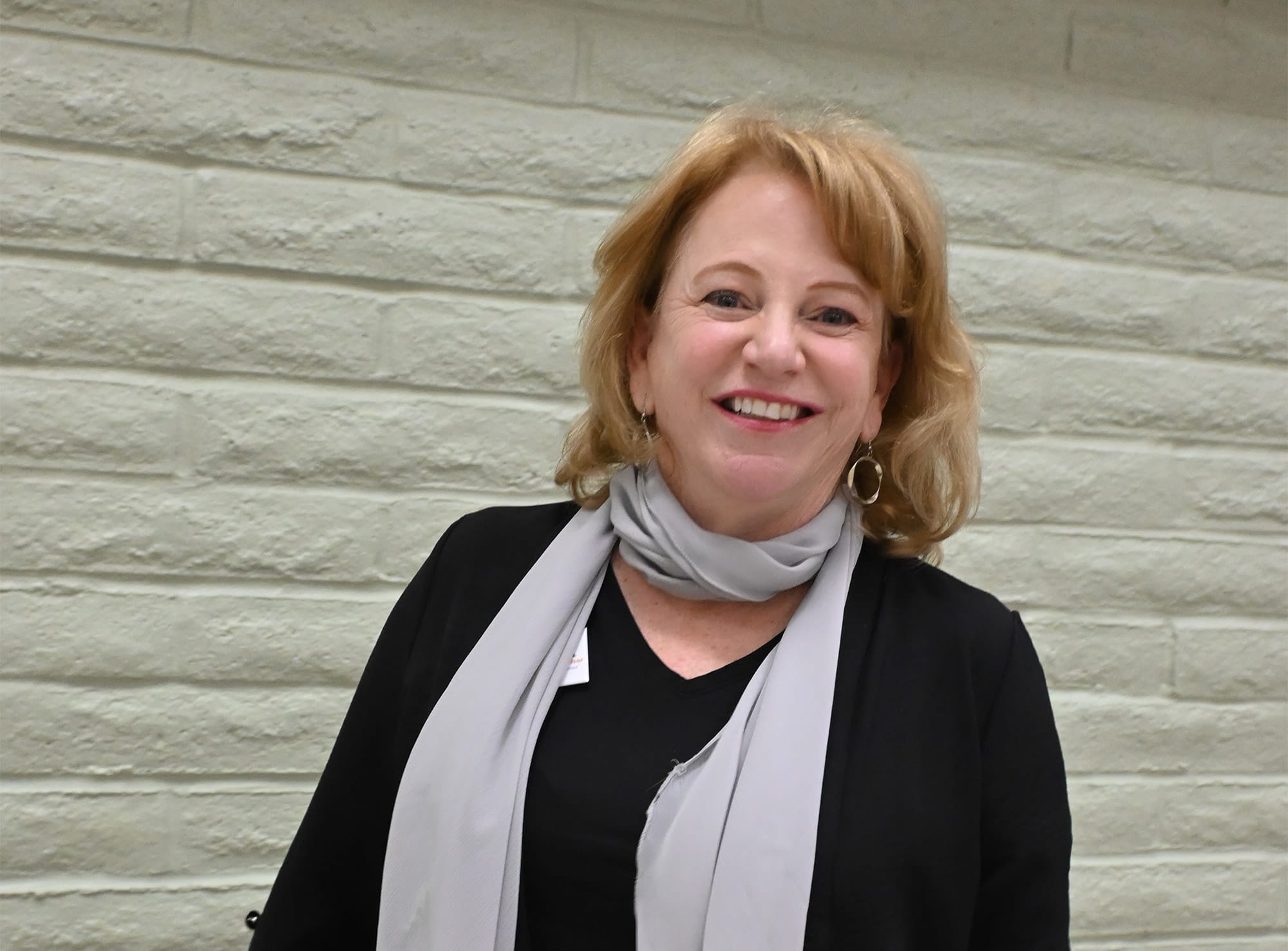Management consultant Rochelle Sherlock poses after a candidate forum on Jan. 10. 