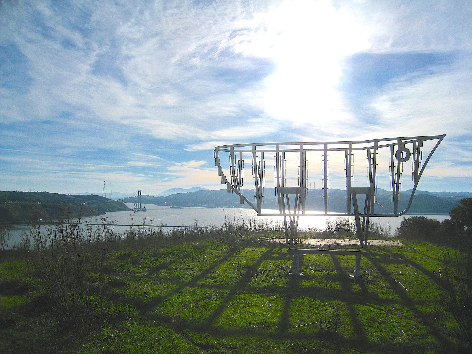 The Spirit Ship, a sculpture on the south end of Mare Island. 