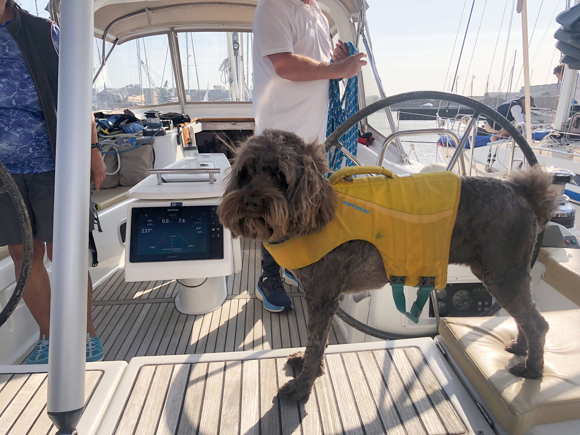 Scupper aboard the Tivoly on Saturday.