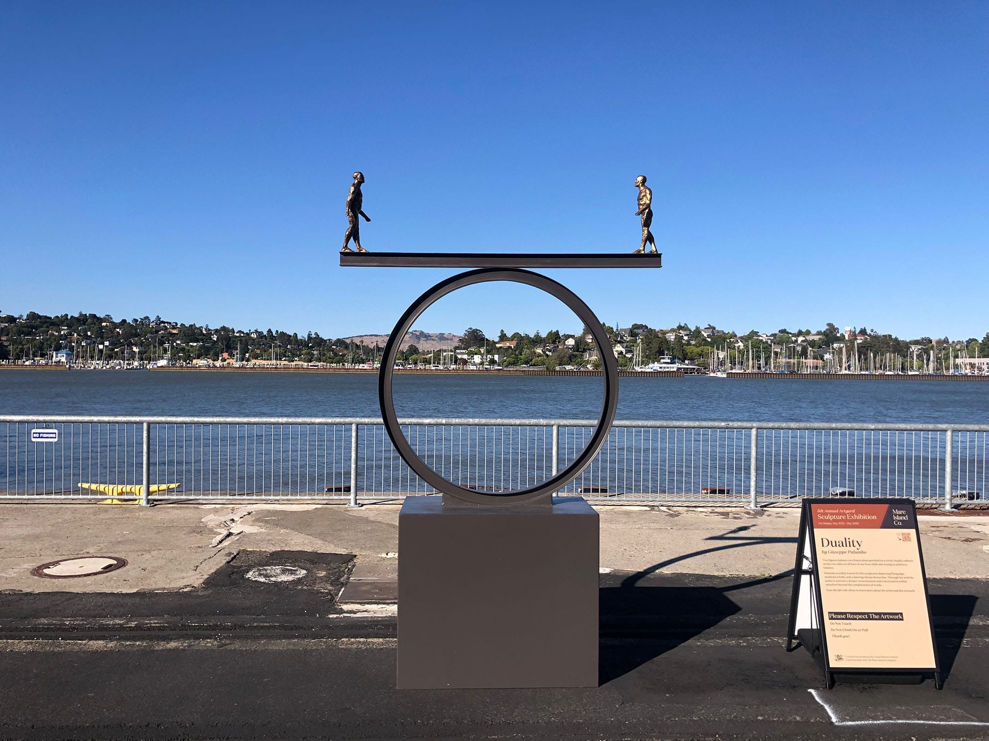 Giuseppe Palumbo's "Duality" sculpture. 