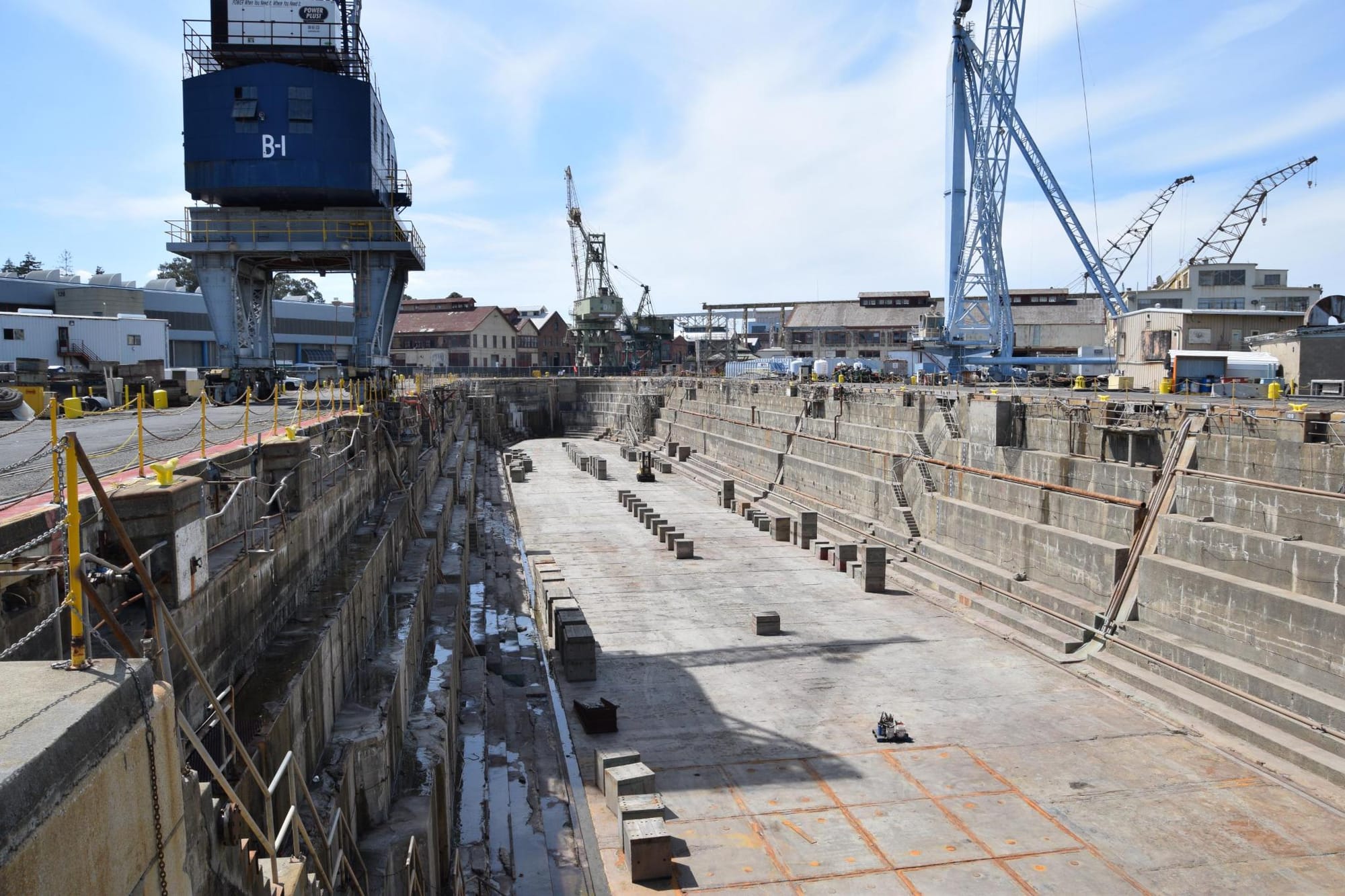 Dry Dock #2 on Mare Island while empty.