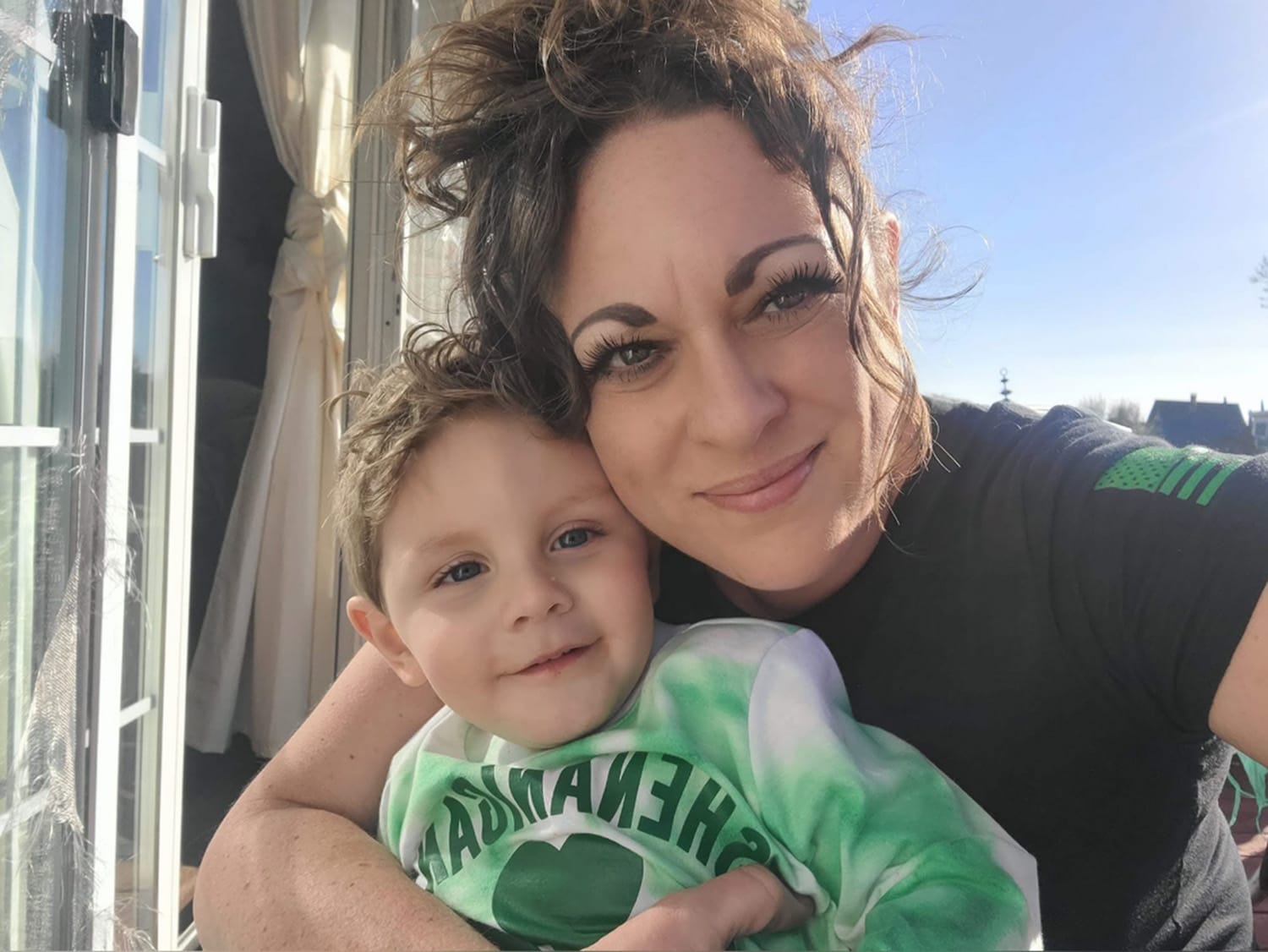 Courtney Whitney with her grandson. 