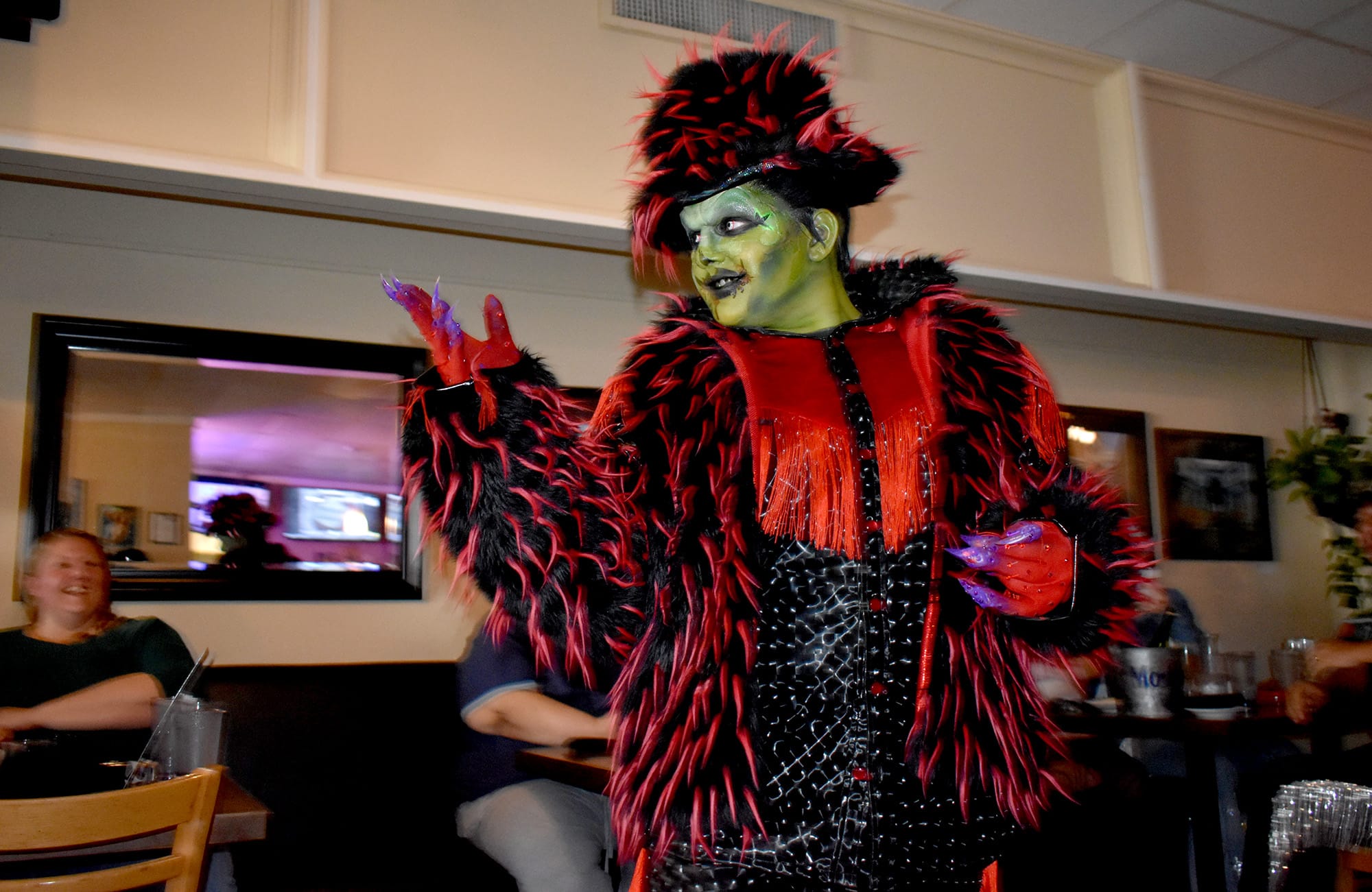 Luisi Munster dances to “Thriller” at Bambino's drag brunch