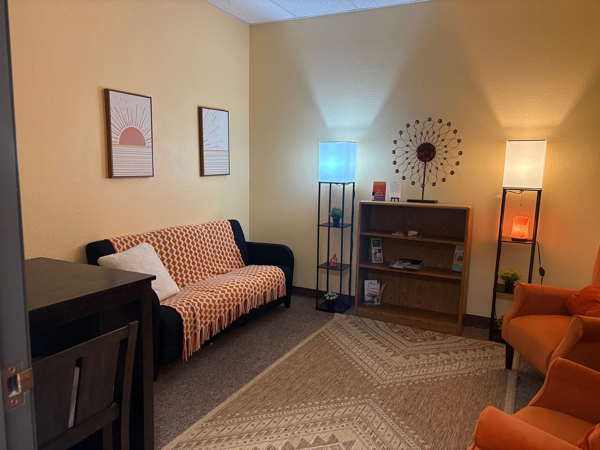 A private counseling room