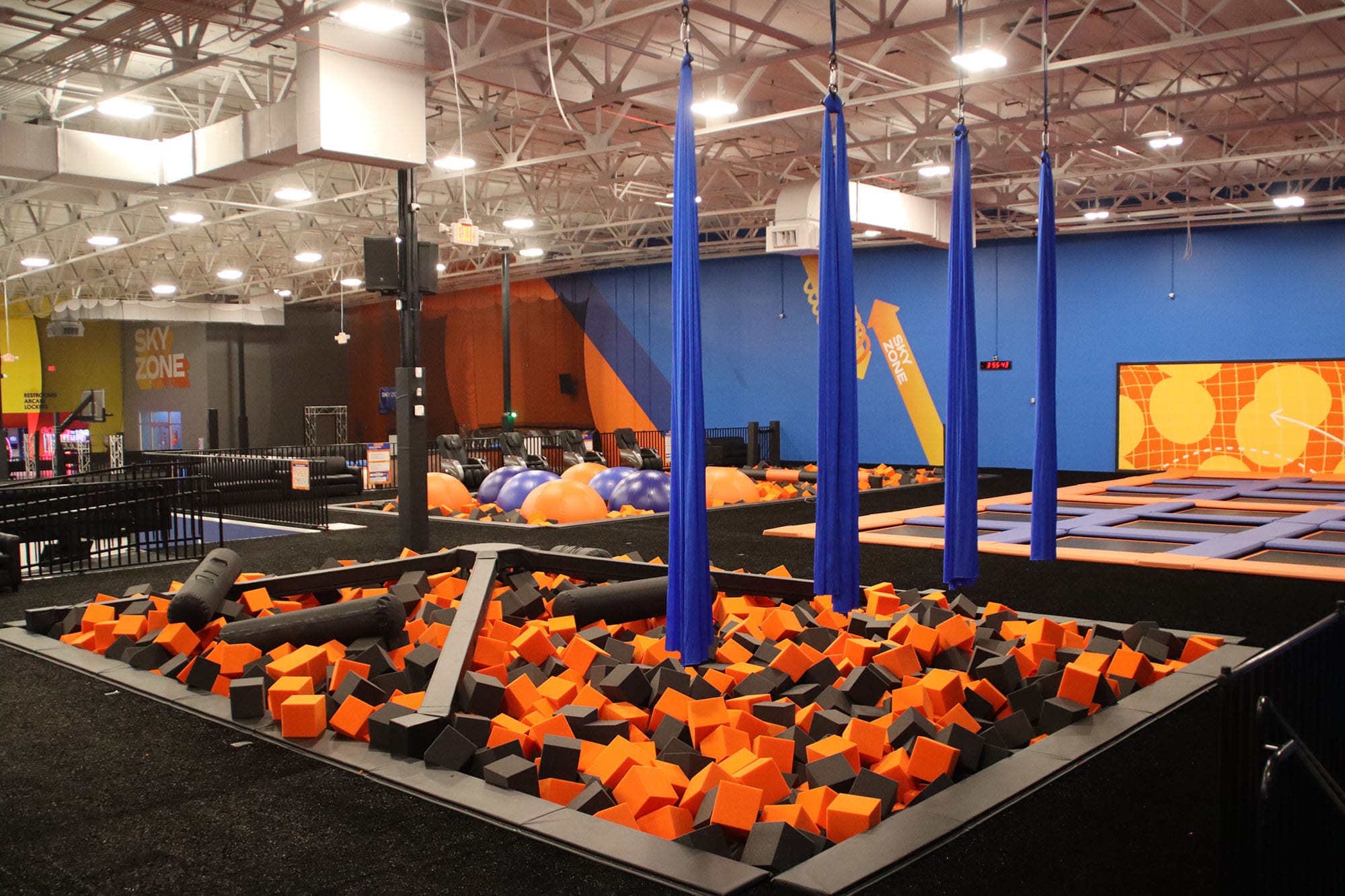 Vallejo's new Sky Zone is full of foam pits, trampolines and other equipment. 