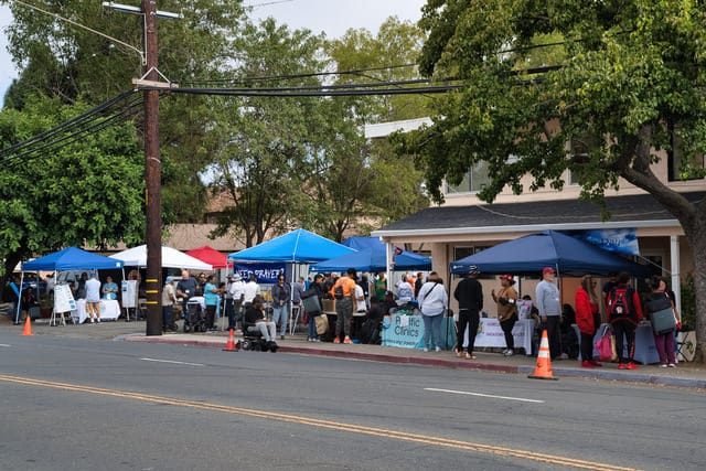 Organizations offering various resources at Dignity Day.