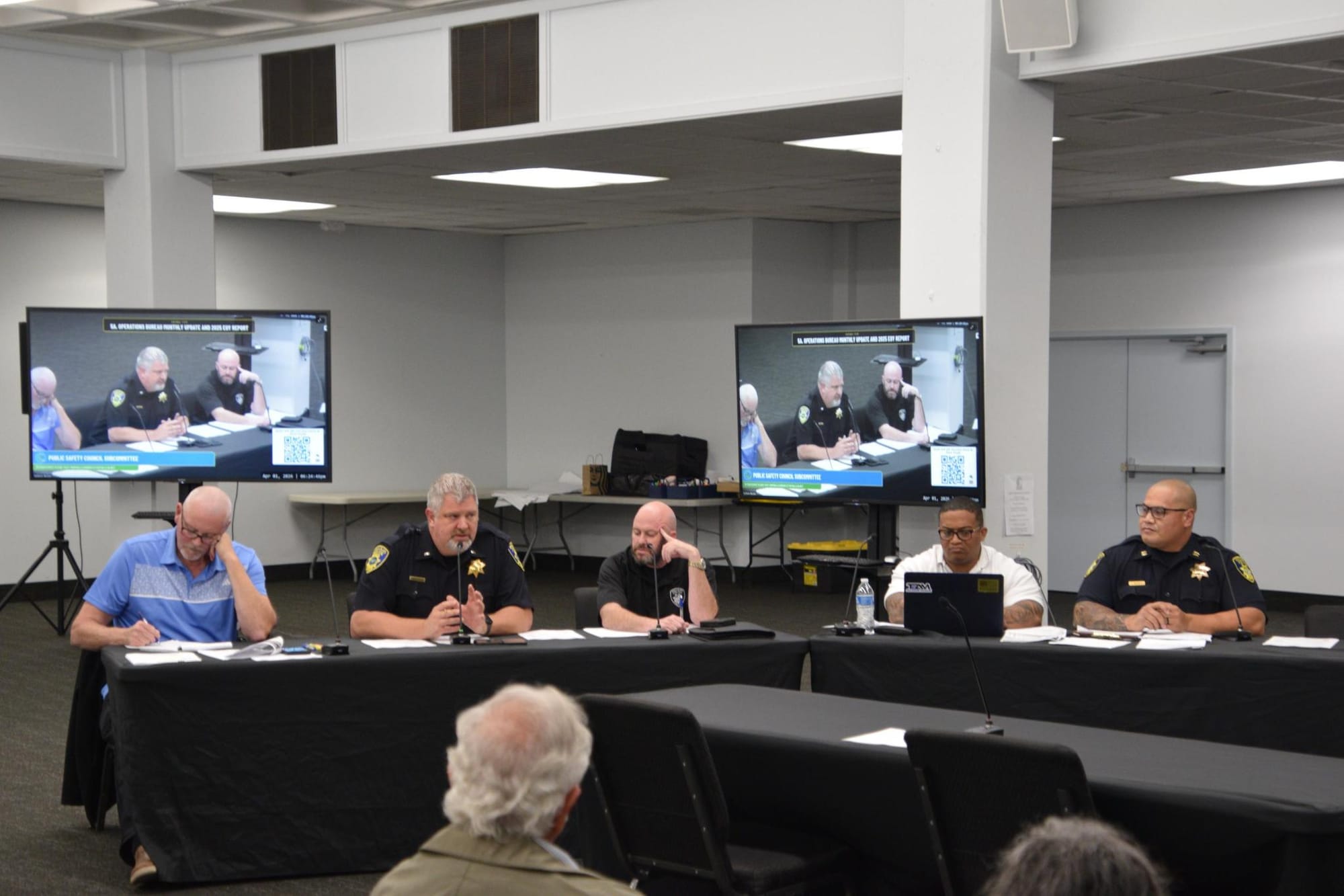 Vallejo police provide details of Project VISION during an April City Council public safety committee meeting. 