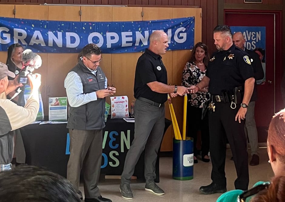 Vallejo police hosted a grand opening of the "Leaven Kids’ Learning Center" in South Vallejo