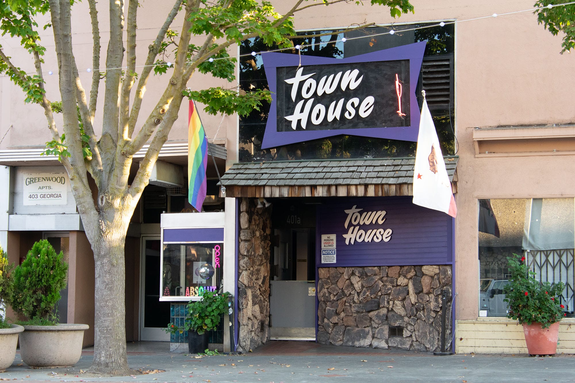 Vallejo gay bar and adjacent business displaying Pride flags vandalized, threatened