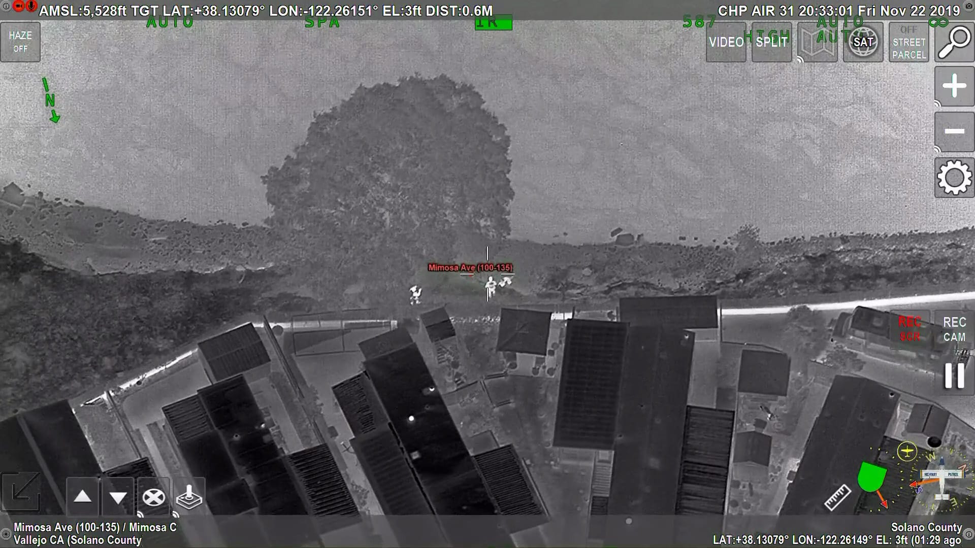 Vallejo police use CHP air support to track suspects,