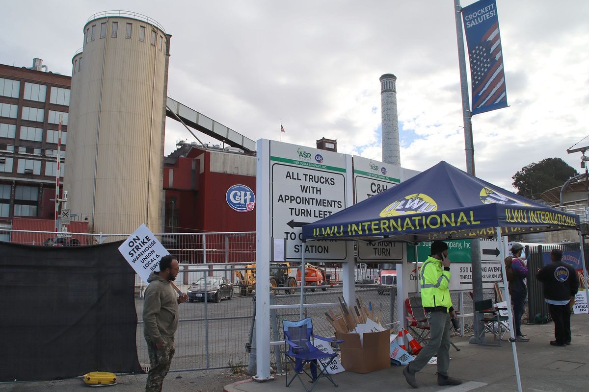 Crockett C&H Sugar warehouse workers enter third week of strike