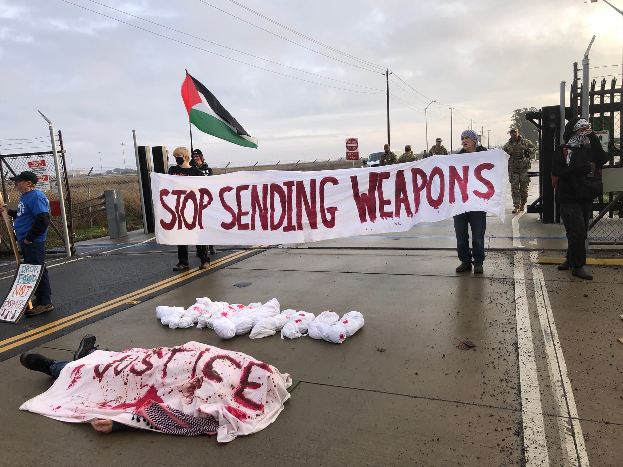 14 protesters arrested at Travis Air Force Base opposed weapons supplies to Israel