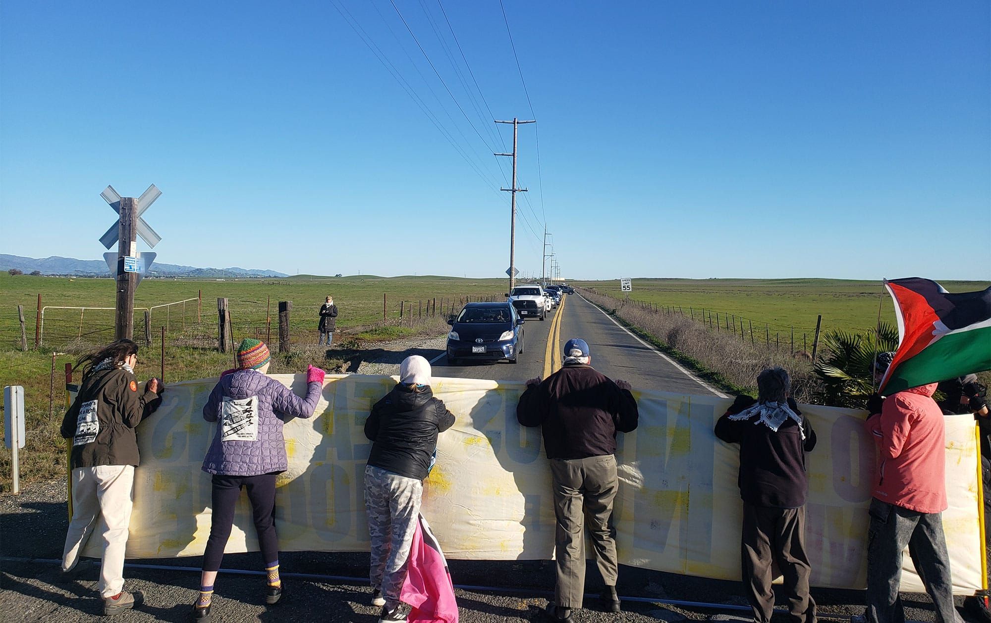 Five arrested in Gaza arms shipment protest at Travis Air Force Base
