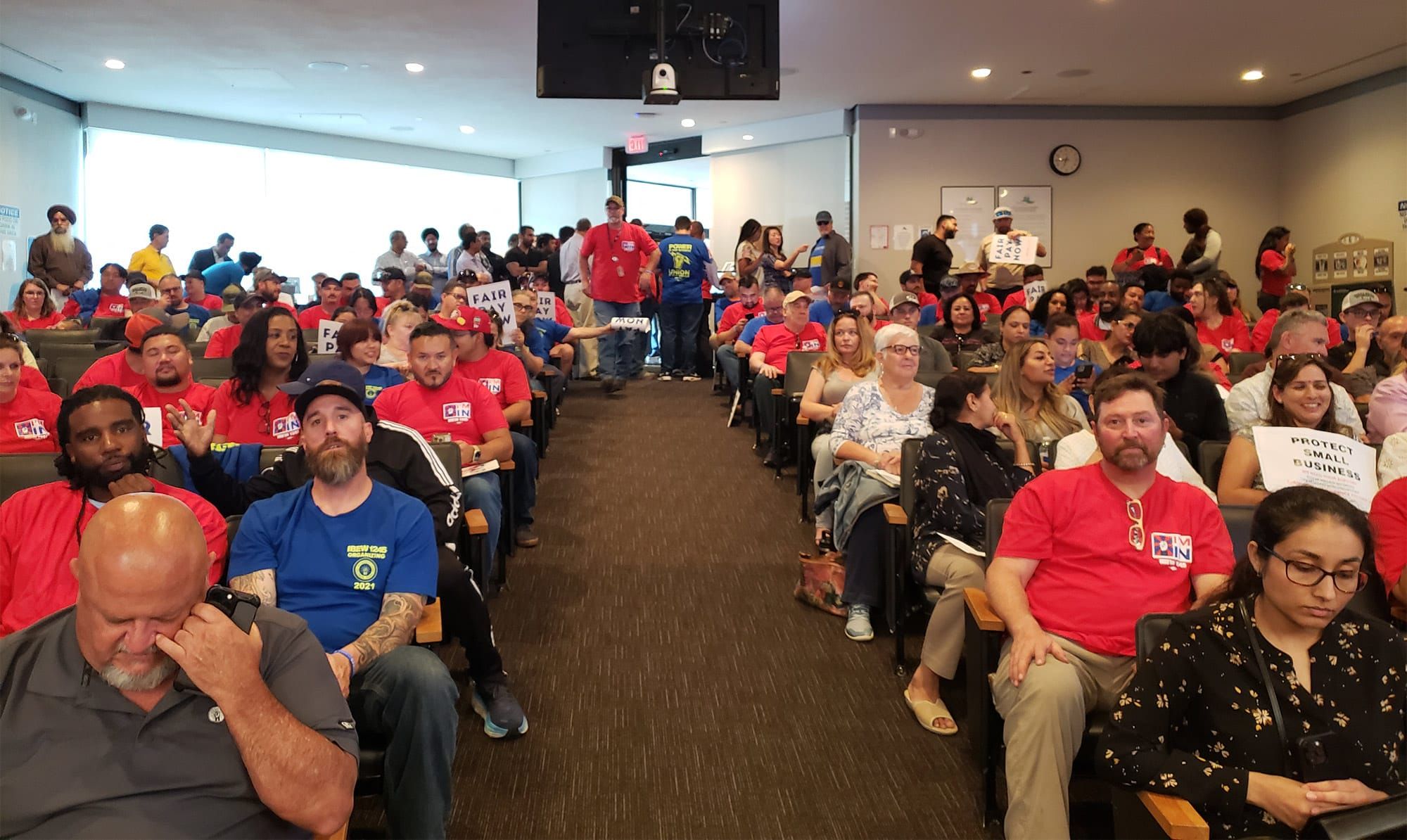 Union members fill Vallejo council chambers to demand wage hikes