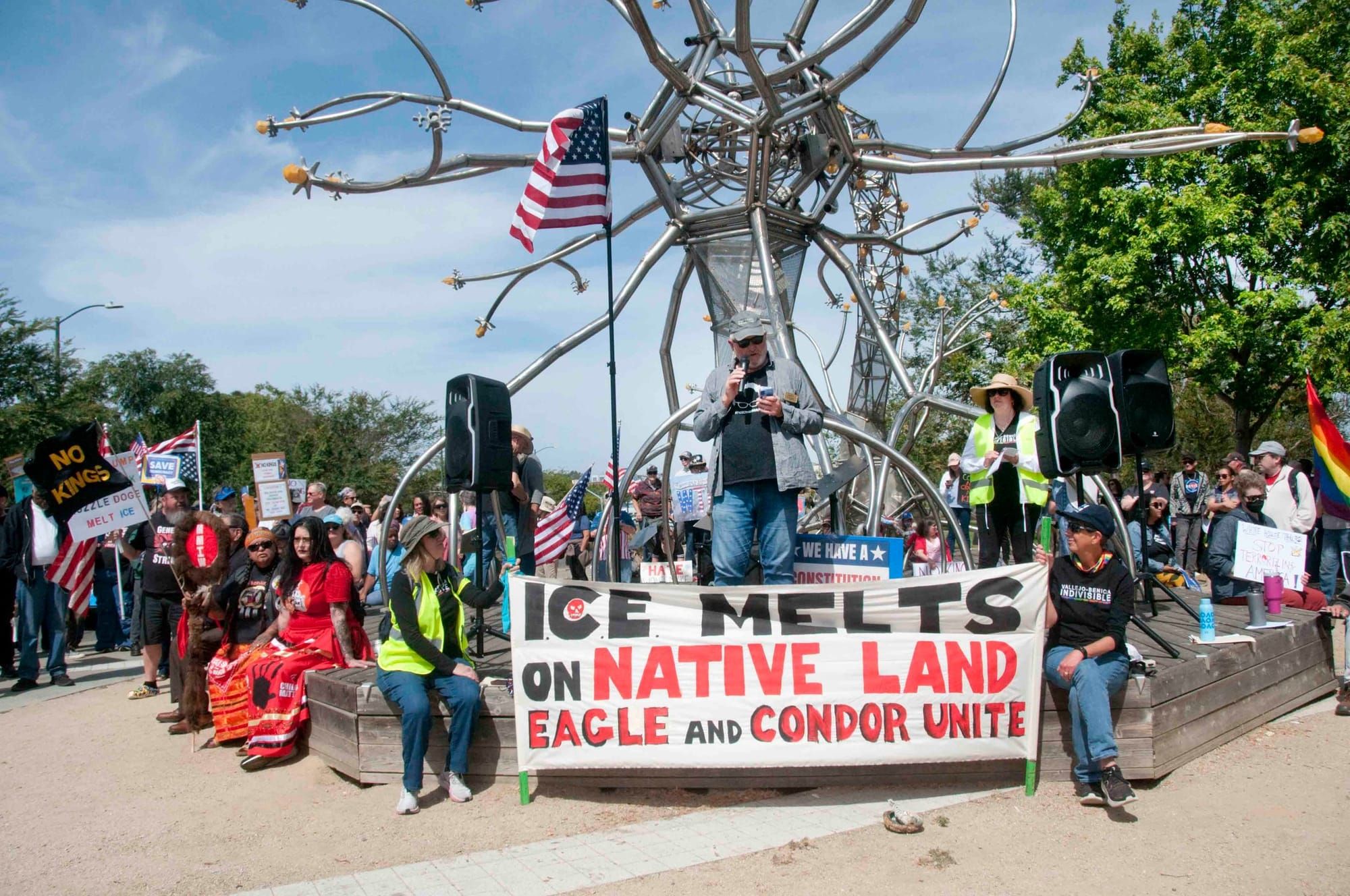 Vallejo and Benicia take to streets for nationwide protests of Trump Administration