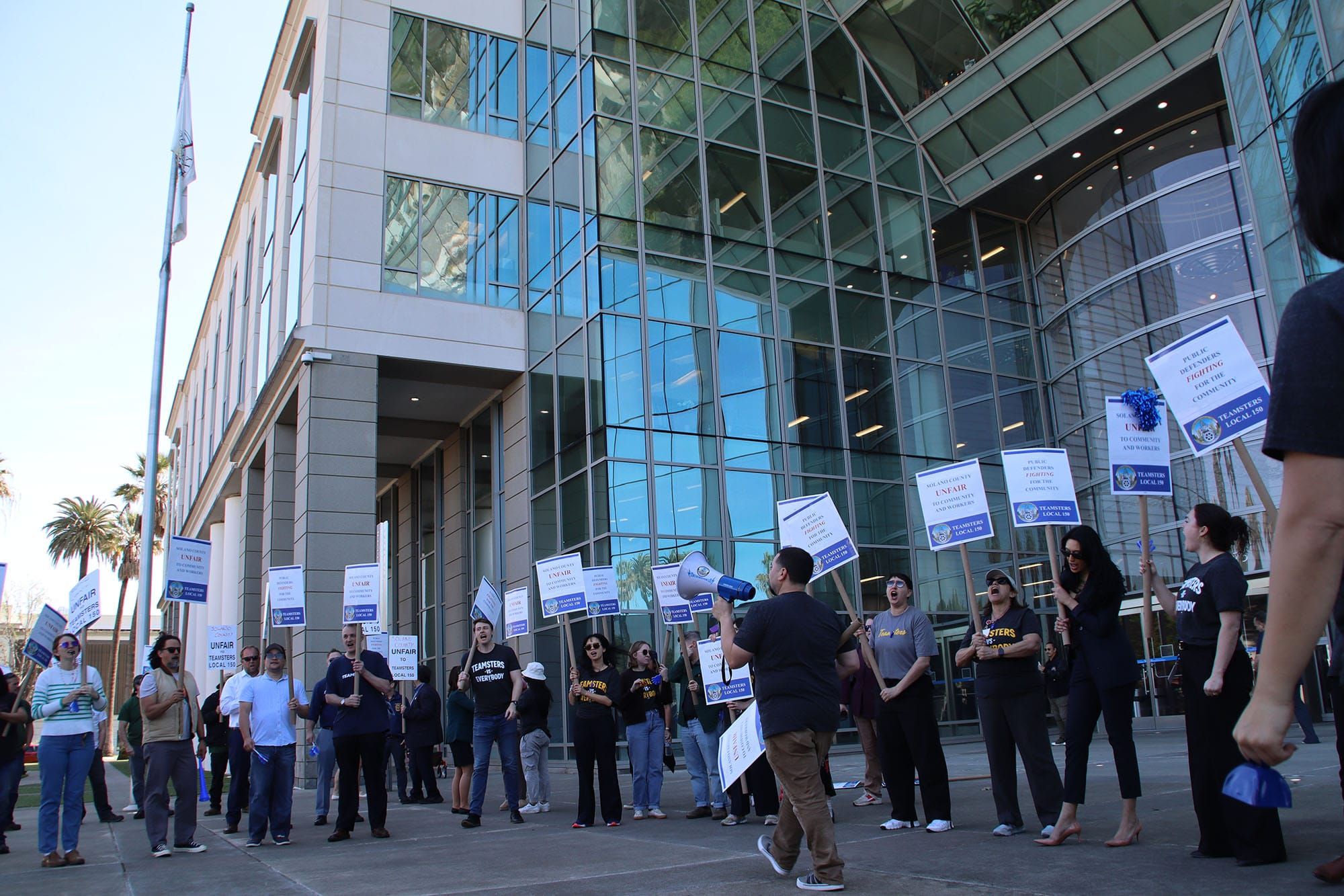 Solano County public defenders picket as strike for competitive wages reaches third week