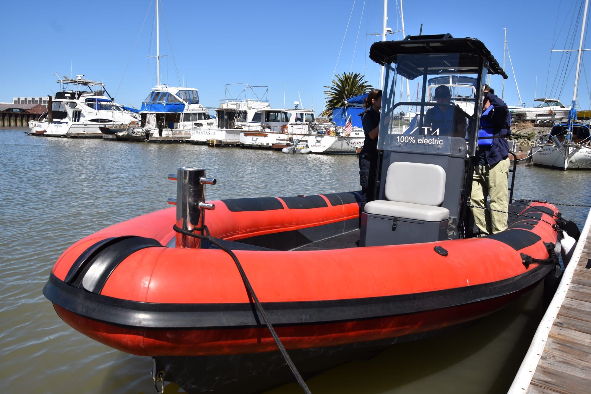 California Cadet Academy shows off new electric boat