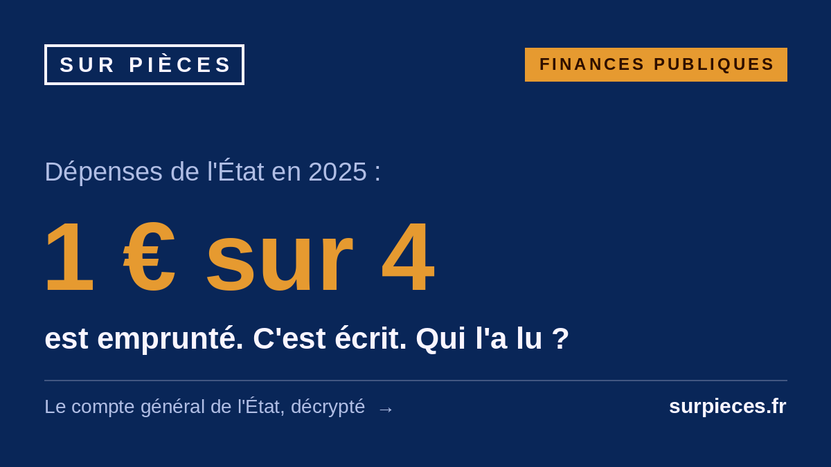 Comment lire le compte général de l'État (et pourquoi personne ne le fait)