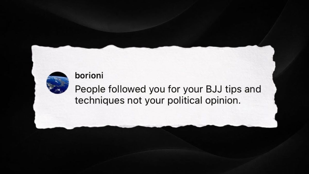 You Can’t "Keep Politics Out" Anymore