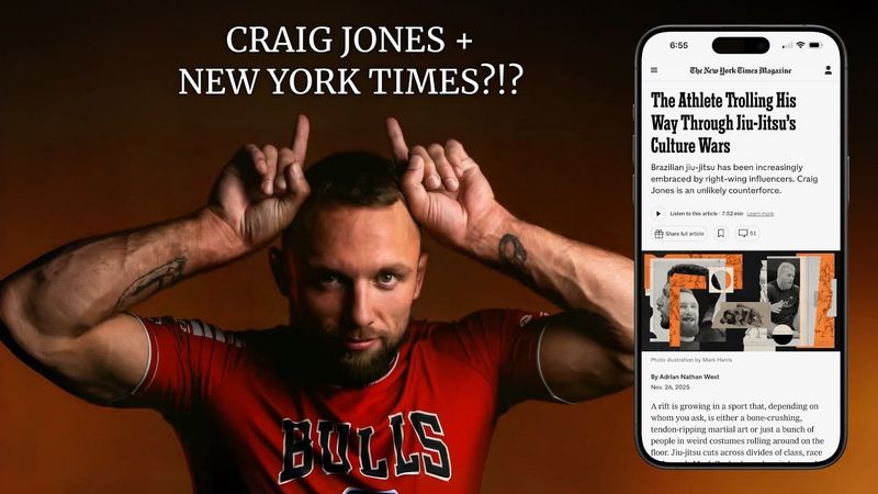 Craig Jones trolled his way into the NYT