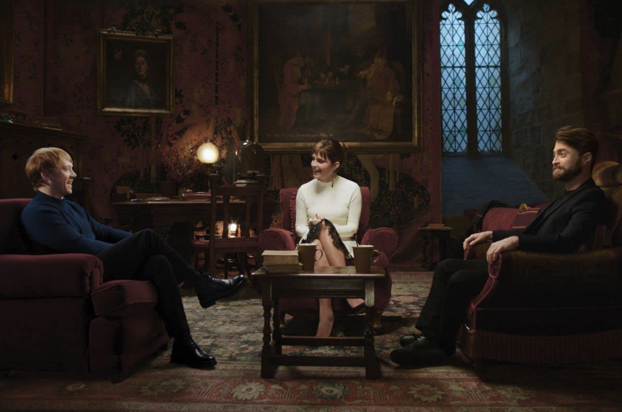Rupert Grint, Emma Watson, Daniel Radcliffe Regreso a Hogwarts