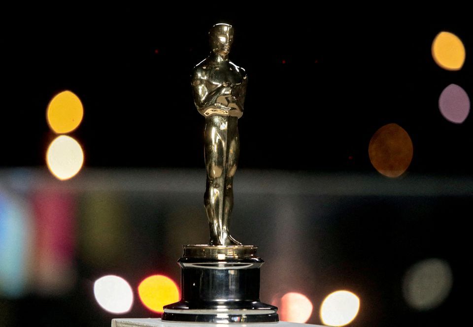 Estatuilla de los Óscar en París, Francia, 2021. Gracias a Lewis Joly/Pool via REUTERS/File Photo