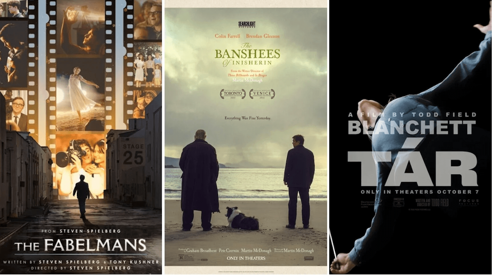 TÁR, Los espíritus de la isla y Los Fabelman: tres de las películas más importantes del 2022 ya están en cartelera