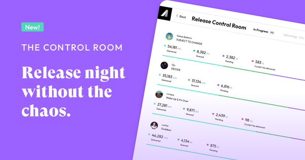 Introducing The Control Room: For busy marketers who manage multiple releases