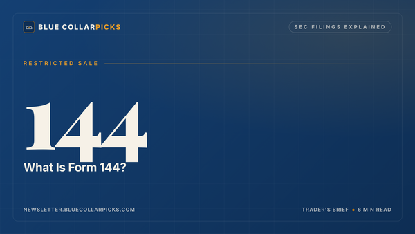 What Is Form 144?